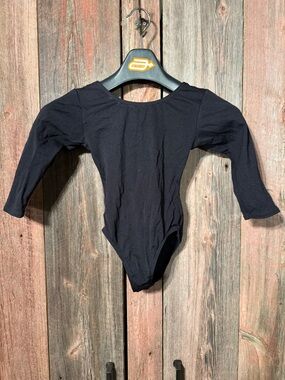 Jacques Moret Black Long Sleeve Kids M 7/8 One-Piece